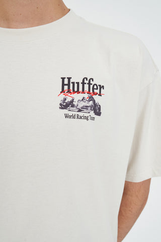 CROP BLOCK TEE 220/CREW FOG