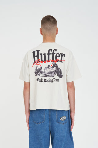 CROP BLOCK TEE 220/CREW FOG