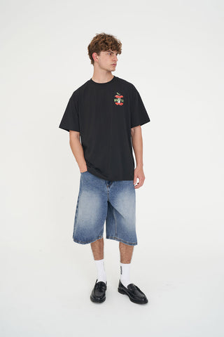 BLOCK TEE/A HUFFER A DAY BASALT