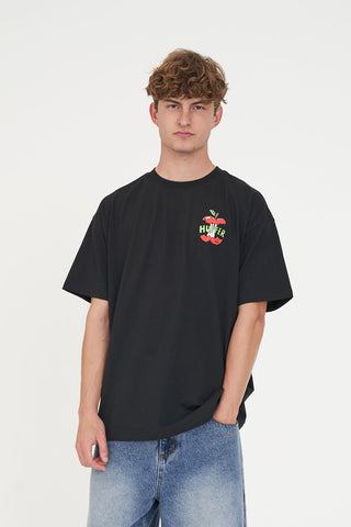 BLOCK TEE/A HUFFER A DAY BASALT