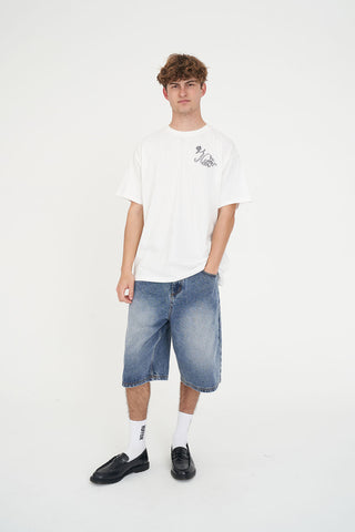 BLOCK TEE/SPIKED CHALK