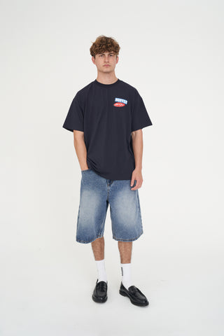 BLOCK TEE 220/NOODS NAVY