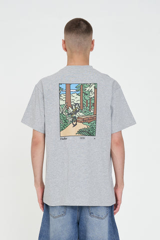 SUP TEE 190/OVER OUT GREY MARLE