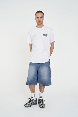 SUP TEE 190/STACKED AS WHITE