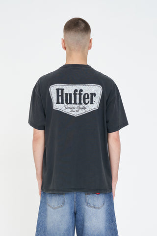 BLOCK TEE 220/RIDGE WASHED BLACK