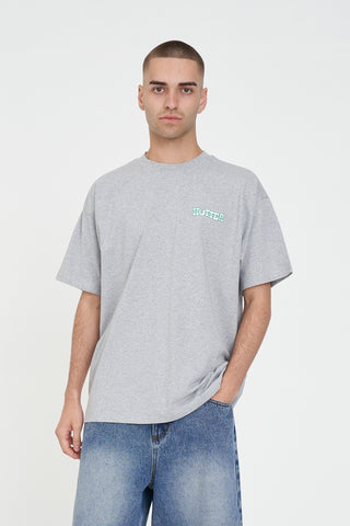 BLOCK TEE 220/VARIANT GREY MARLE