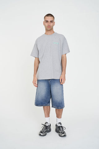 BLOCK TEE 220/VARIANT GREY MARLE