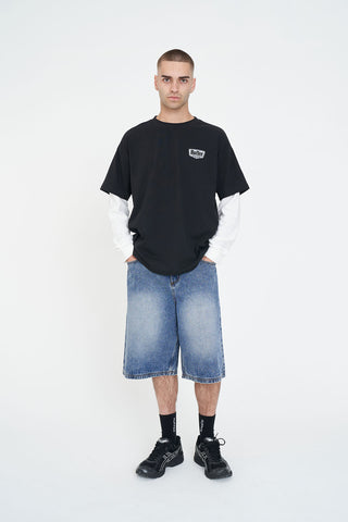 LAYERED BLOCK TEE/RIDGE BASALT