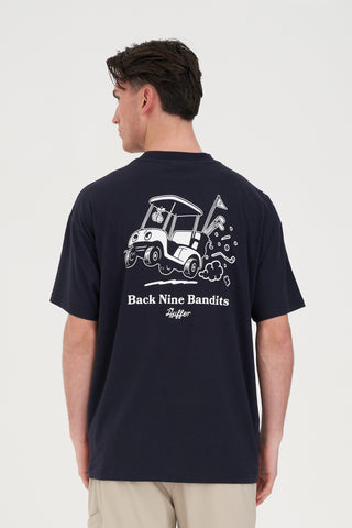BLOCK TEE 220/BACK NINE NAVY