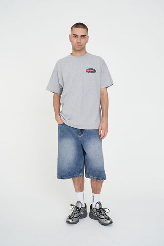 BLOCK TEE 220/MONDE GREY MARLE