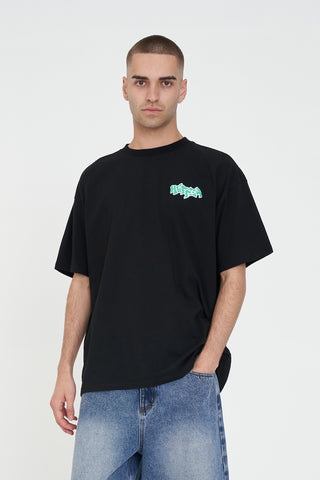 BLOCK TEE 220/JUMBLE BLACK