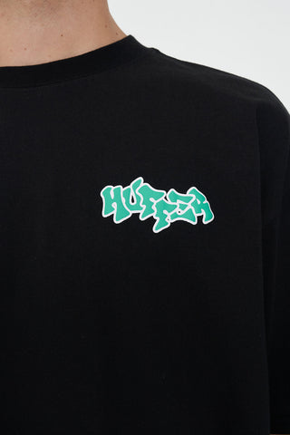 BLOCK TEE 220/JUMBLE BLACK