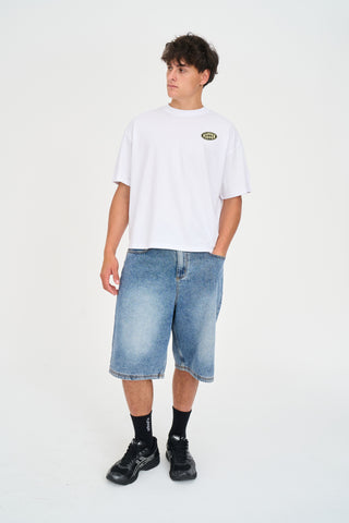 BLOCK TEE 220/ROUNDERS WHITE