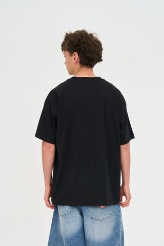 BLOCK TEE 220/WAVES BLACK