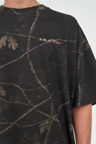 NIGHT CAMO BOX TEE 220 BLACK