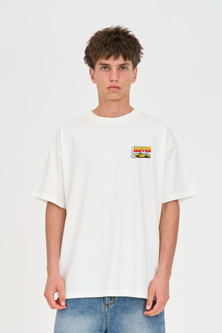 BLOCK TEE 220/PARALLELS CHALK