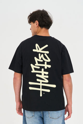 BLOCK TEE 220/SCRAWL BLACK