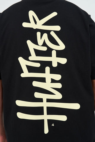 BLOCK TEE 220/SCRAWL BLACK