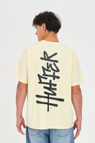 BLOCK TEE 220/SCRAWL LEMONADE