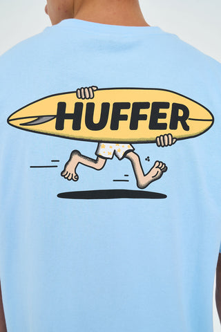BLOCK TEE/BREAKS BAY BLUE