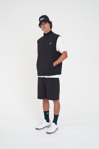 TECH 1/4 ZIP VEST BLACK