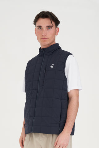 MENS DRIVER VEST NAVY