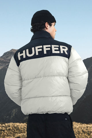 MENS DUO PUFFER JKT MOONROCK/BLACK