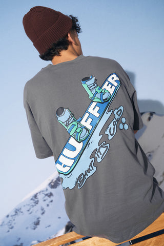 BLOCK TEE 220/SH*T ITS COLD FLINT GREY