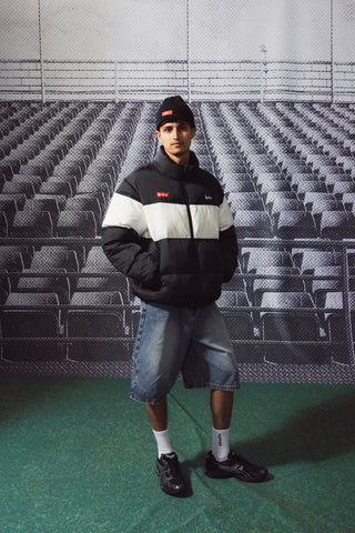 MENS RIDER PUFFER JKT BLACK/CHALK