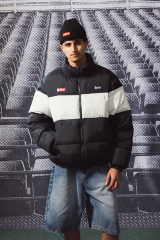 MENS RIDER PUFFER JKT BLACK/CHALK
