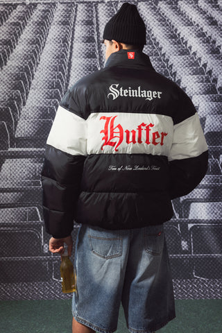MENS RIDER PUFFER JKT BLACK/CHALK