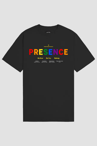 GENDER NEUTRAL TEE/PRESENCE BLACK