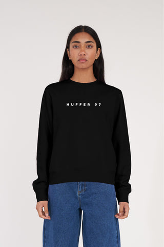 WMNS SLOUCH CREW/TRACKS BLACK