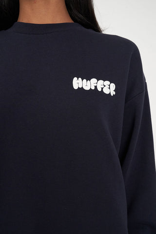 WMNS WEEKEND CREW/PUFFY NAVY
