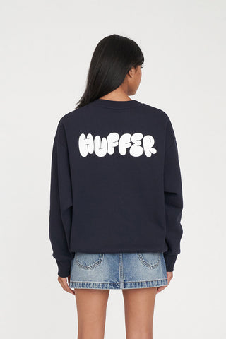 WMNS WEEKEND CREW/PUFFY NAVY