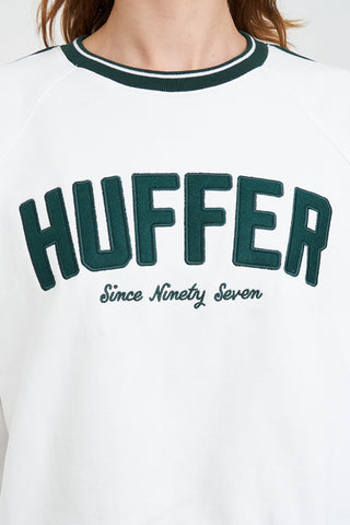 RAGLAN CROP CREW/POINTERS CHALK
