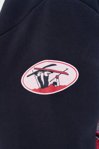 SLOUCH CREW 350/ABOVE THE CLOUDS NAVY
