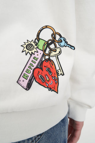 SLOUCH CREW 350/GHOSTED CHALK