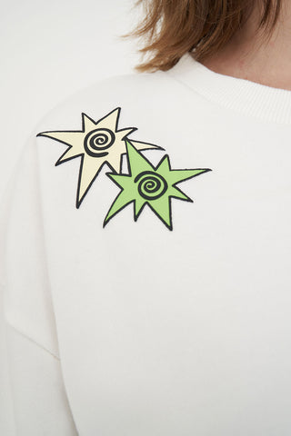 SLOUCH CREW 350/GHOSTED CHALK