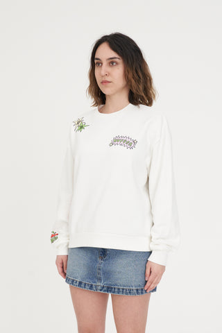 SLOUCH CREW 350/GHOSTED CHALK