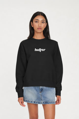 WMNS SLOUCH CREW/HANGER BLACK