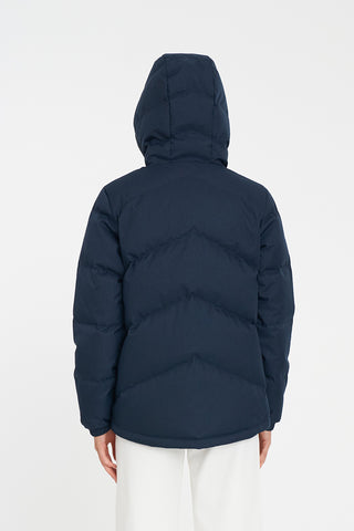 WOMENS CLASSIC DOWN JACKET HRGBONE NAVY