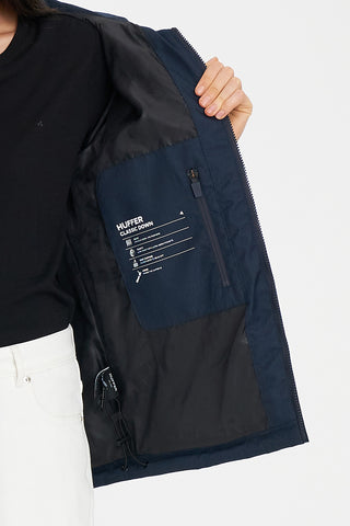 WOMENS CLASSIC DOWN JACKET HRGBONE NAVY