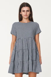 TAYLOR MILLY DRESS NAVY/WHITE