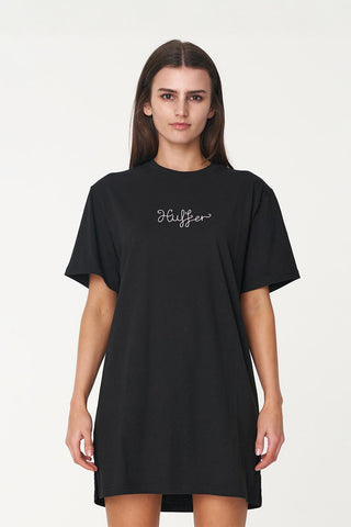BELLA TEE DRESS/DIARY BLACK