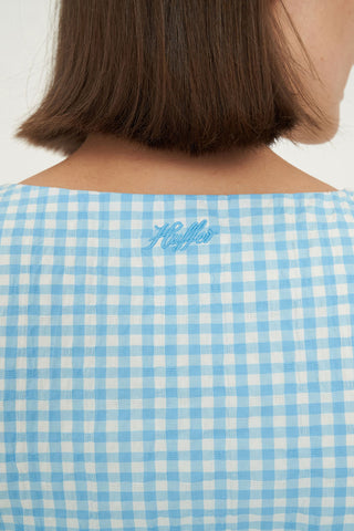 CATALINA BEA DRESS BLUE/CHALK