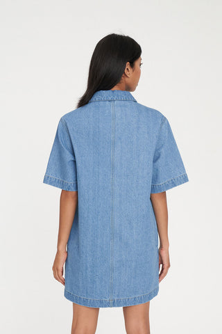 AVERY DENIM DRESS PARIS BLUE