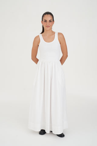 MONACO MAXI DRESS WHITE