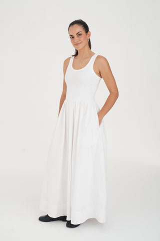 MONACO MAXI DRESS WHITE