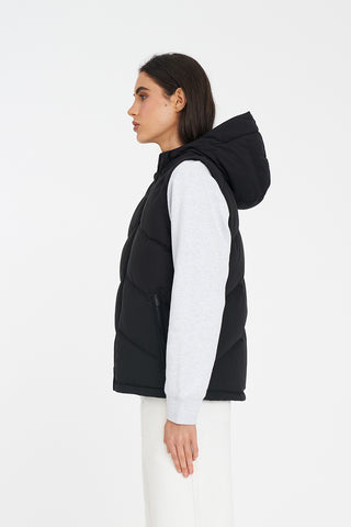WOMENS CLASSIC DOWN VEST BLACK